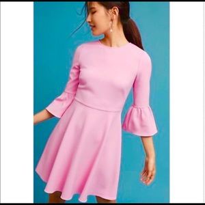Anthropologie Shoshanna Dara Bell Sleeve Dress